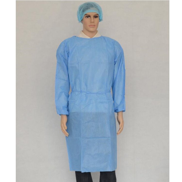 Pölynpitävät kertakäyttöiset kirurgiset kylpytakit elastisilla hihansuilla